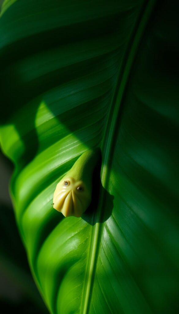 A close-up view of a lush, green Monstera deliciosa leaf, revealing a prominent node on the stem. The node is visible as a distinct, swollen protrusion, highlighting the plant's natural mechanism for growth and propagation. The leaf is illuminated by soft, diffused lighting, casting gentle shadows that accentuate the textural details of the plant's surface. The background is blurred, creating a sense of focus on the node and the leaf's intricate structure. The composition emphasizes the node as the central point of interest, showcasing its importance in the Monstera's life cycle. A close-up view of a lush, green Monstera deliciosa leaf, revealing a prominent node on the stem. The node is visible as a distinct, swollen protrusion, highlighting the plant's natural mechanism for growth and propagation. The leaf is illuminated by soft, diffused lighting, casting gentle shadows that accentuate the textural details of the plant's surface. The background is blurred, creating a sense of focus on the node and the leaf's intricate structure. The composition emphasizes the node as the central point of interest, showcasing its importance in the Monstera's life cycle.