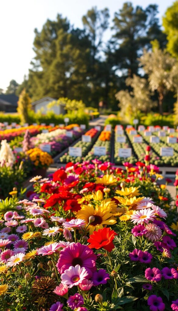 A lush, meticulously laid-out garden filled with vibrant blooms and verdant foliage, capturing the essence of a "Planting Guide: Sun, Shade, and Seasonal Interest". In the foreground, a mix of perennials and annuals arranged in a visually pleasing pattern, their colors and textures complementing each other. Transitioning to the middle ground, neatly organized rows of plants, each labeled with their sun and shade requirements, bloom times, and other key details to guide the viewer. The background features a tranquil outdoor setting, with a softly blurred backdrop of trees and a clear blue sky, creating a serene and inviting atmosphere. Warm, directional lighting from the side casts gentle shadows, emphasizing the three-dimensional nature of the plants and drawing the eye towards the informative focal points. Captured with a shallow depth of field, drawing the viewer's attention to the essential planting information. A lush, meticulously laid-out garden filled with vibrant blooms and verdant foliage, capturing the essence of a "Planting Guide: Sun, Shade, and Seasonal Interest". In the foreground, a mix of perennials and annuals arranged in a visually pleasing pattern, their colors and textures complementing each other. Transitioning to the middle ground, neatly organized rows of plants, each labeled with their sun and shade requirements, bloom times, and other key details to guide the viewer. The background features a tranquil outdoor setting, with a softly blurred backdrop of trees and a clear blue sky, creating a serene and inviting atmosphere. Warm, directional lighting from the side casts gentle shadows, emphasizing the three-dimensional nature of the plants and drawing the eye towards the informative focal points. Captured with a shallow depth of field, drawing the viewer's attention to the essential planting information.