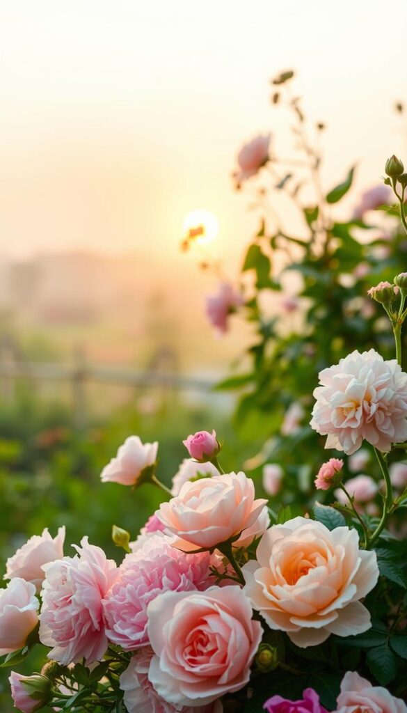 A lush, vibrant floral arrangement set against a soft, diffused background. In the foreground, an array of delicate blooms in pastel hues - roses, peonies, hydrangeas - arranged in a harmonious composition, their petals gently unfurling. The middle ground features a warm, golden light filtering through a garden scene, casting a gentle glow on the flowers. In the background, a hazy, out-of-focus landscape evokes a sense of tranquility and serenity. The overall mood is one of nourishment, growth, and the gentle, steady energy of a thriving summer garden. A lush, vibrant floral arrangement set against a soft, diffused background. In the foreground, an array of delicate blooms in pastel hues - roses, peonies, hydrangeas - arranged in a harmonious composition, their petals gently unfurling. The middle ground features a warm, golden light filtering through a garden scene, casting a gentle glow on the flowers. In the background, a hazy, out-of-focus landscape evokes a sense of tranquility and serenity. The overall mood is one of nourishment, growth, and the gentle, steady energy of a thriving summer garden.