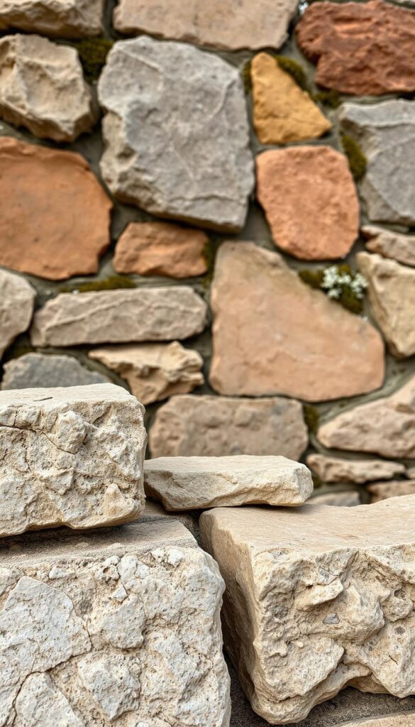 A natural stone texture in a warm, earthy palette, with a layered composition to create depth and visual interest. The foreground features a close-up view of weathered, irregular stone blocks with a rugged, tactile surface. The middle ground showcases larger stone slabs in varied shades of gray, ochre, and sienna, arranged in an organic, irregular pattern. In the background, a subtle gradient of complementary colors, with hints of moss and lichen, suggests a natural setting. Soft, directional lighting casts gentle shadows, accentuating the unique contours and textures of the stone. The overall atmosphere evokes a sense of timeless, rustic charm, perfectly suited to complement the cozy, outdoor ambiance described in the article. A natural stone texture in a warm, earthy palette, with a layered composition to create depth and visual interest. The foreground features a close-up view of weathered, irregular stone blocks with a rugged, tactile surface. The middle ground showcases larger stone slabs in varied shades of gray, ochre, and sienna, arranged in an organic, irregular pattern. In the background, a subtle gradient of complementary colors, with hints of moss and lichen, suggests a natural setting. Soft, directional lighting casts gentle shadows, accentuating the unique contours and textures of the stone. The overall atmosphere evokes a sense of timeless, rustic charm, perfectly suited to complement the cozy, outdoor ambiance described in the article.