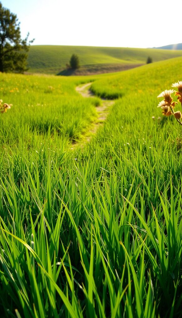 A serene, sun-dappled meadow with a lush carpet of budget-friendly maintenance choice grass. In the foreground, the grass blades sway gently in a warm breeze, their vibrant green hues casting a tranquil ambiance. The middle ground reveals a meandering path winding through the verdant expanse, inviting exploration. Soft shadows play across the scene, creating a sense of depth and dimension. In the background, rolling hills dotted with wildflowers and the occasional tree frame the idyllic setting, evoking a feeling of natural harmony. The lighting is soft and diffused, casting a golden glow that enhances the overall sense of warmth and simplicity. A serene, sun-dappled meadow with a lush carpet of budget-friendly maintenance choice grass. In the foreground, the grass blades sway gently in a warm breeze, their vibrant green hues casting a tranquil ambiance. The middle ground reveals a meandering path winding through the verdant expanse, inviting exploration. Soft shadows play across the scene, creating a sense of depth and dimension. In the background, rolling hills dotted with wildflowers and the occasional tree frame the idyllic setting, evoking a feeling of natural harmony. The lighting is soft and diffused, casting a golden glow that enhances the overall sense of warmth and simplicity.