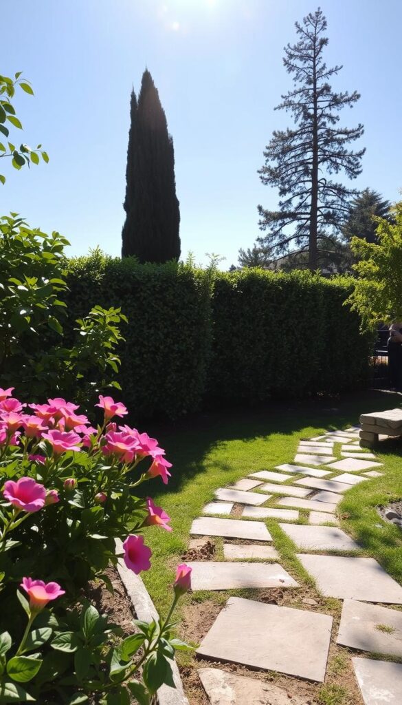 A sun-dappled garden scene captured through the lens of a buyer's snapshot. In the foreground, a well-tended flowerbed bursts with vibrant blooms, their petals gently swaying in a soft breeze. The middle ground features a neatly trimmed hedge, its verdant leaves casting subtle shadows on the weathered stone path winding through the space. In the background, a tall, ornamental tree stands tall, its branches reaching skyward, framing the view of a clear, azure sky. The overall atmosphere is one of tranquility and natural harmony, inviting the viewer to imagine the possibilities of this outdoor oasis. A sun-dappled garden scene captured through the lens of a buyer's snapshot. In the foreground, a well-tended flowerbed bursts with vibrant blooms, their petals gently swaying in a soft breeze. The middle ground features a neatly trimmed hedge, its verdant leaves casting subtle shadows on the weathered stone path winding through the space. In the background, a tall, ornamental tree stands tall, its branches reaching skyward, framing the view of a clear, azure sky. The overall atmosphere is one of tranquility and natural harmony, inviting the viewer to imagine the possibilities of this outdoor oasis.