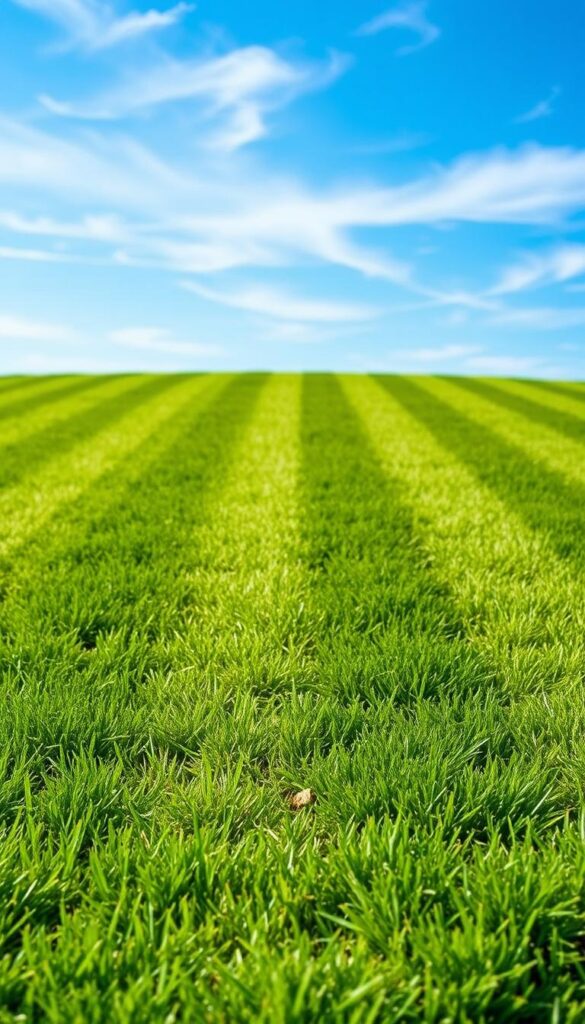 A well-lit outdoor scene depicting a carefully planned lawn striping pattern. In the foreground, a freshly mowed lawn with verdant, evenly cut grass. In the middle ground, a grid of straight lines demarcating the striping pattern, with a slight shift in angle from line to line to create a dynamic visual effect. The background features a clear blue sky with wispy clouds, providing a sense of depth and natural lighting. The scene conveys a balanced, organized, and visually appealing aesthetic, perfectly suited to illustrate the concept of "pattern planning" for lawn striping. A well-lit outdoor scene depicting a carefully planned lawn striping pattern. In the foreground, a freshly mowed lawn with verdant, evenly cut grass. In the middle ground, a grid of straight lines demarcating the striping pattern, with a slight shift in angle from line to line to create a dynamic visual effect. The background features a clear blue sky with wispy clouds, providing a sense of depth and natural lighting. The scene conveys a balanced, organized, and visually appealing aesthetic, perfectly suited to illustrate the concept of "pattern planning" for lawn striping.