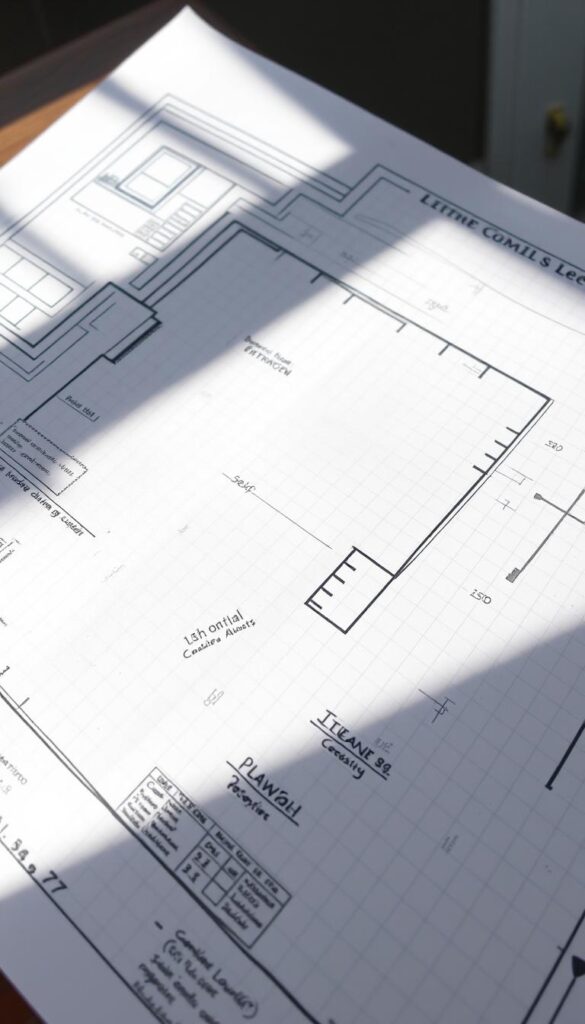 Detailed architectural plans for a backyard landscaping project, featuring a hand-drawn sketch on grid paper with precise measurements, notes, and a color-coded legend. The plans are laid out in a clean, organized manner, with a focus on creating a functional and aesthetically pleasing outdoor living space. The plans are illuminated by soft, natural daylight, casting subtle shadows and highlighting the textures of the paper. The scene conveys a sense of careful planning, attention to detail, and the excitement of transforming a backyard into a personal oasis. Detailed architectural plans for a backyard landscaping project, featuring a hand-drawn sketch on grid paper with precise measurements, notes, and a color-coded legend. The plans are laid out in a clean, organized manner, with a focus on creating a functional and aesthetically pleasing outdoor living space. The plans are illuminated by soft, natural daylight, casting subtle shadows and highlighting the textures of the paper. The scene conveys a sense of careful planning, attention to detail, and the excitement of transforming a backyard into a personal oasis.