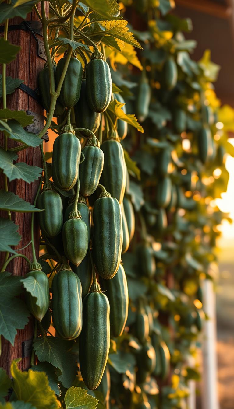 How to Grow Cucumbers Vertically to Save Space