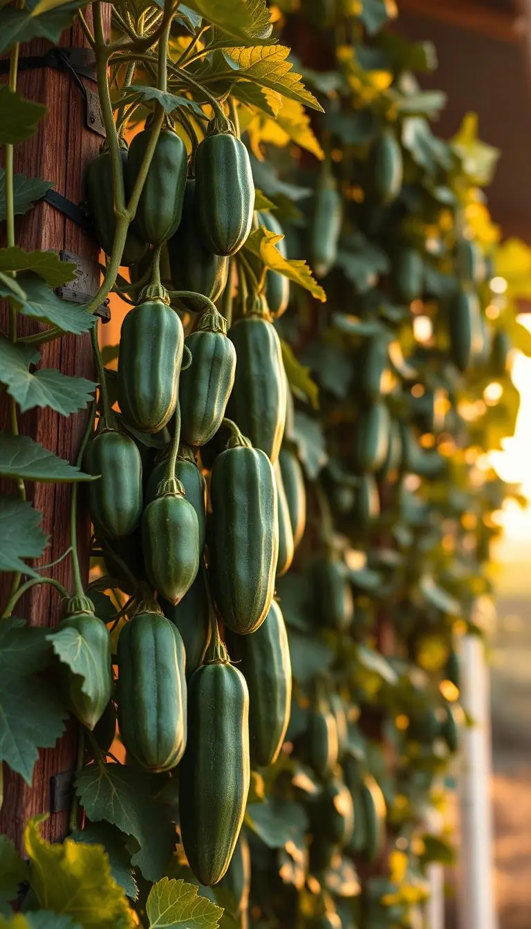 How to Grow Cucumbers Vertically to Save Space