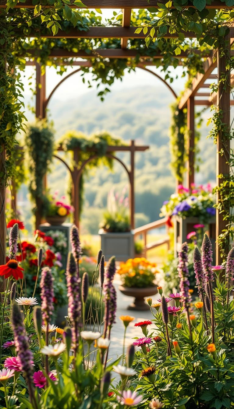 How to Add Height to Flower Beds with Structure & Texture