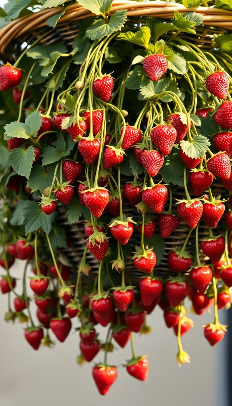 How to Grow Strawberries in Hanging Baskets