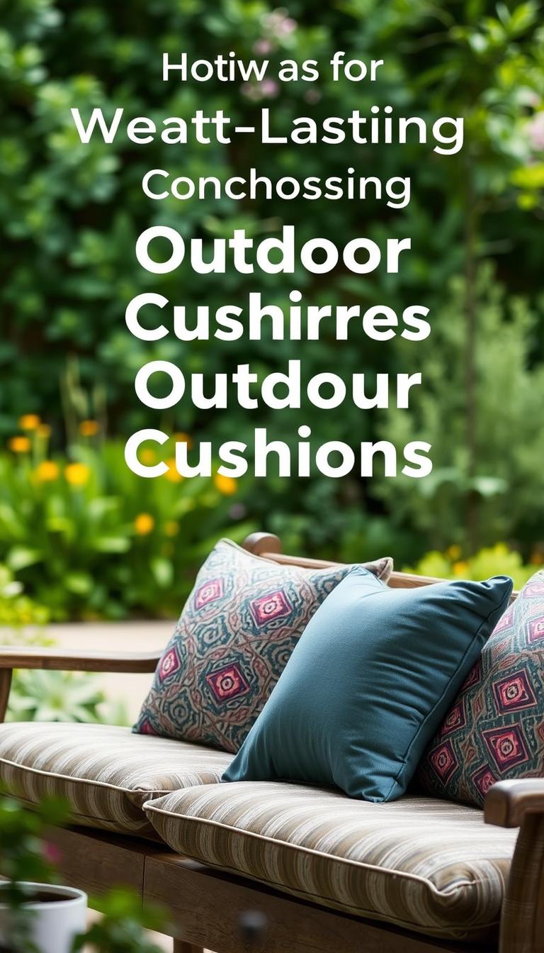 How to Choose Outdoor Cushions That Last