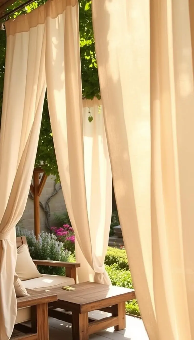 Outdoor Curtains & Canopies: Style + Function