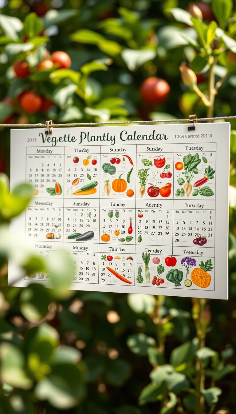 Vegetable Planting Calendar (By Month & Zone)