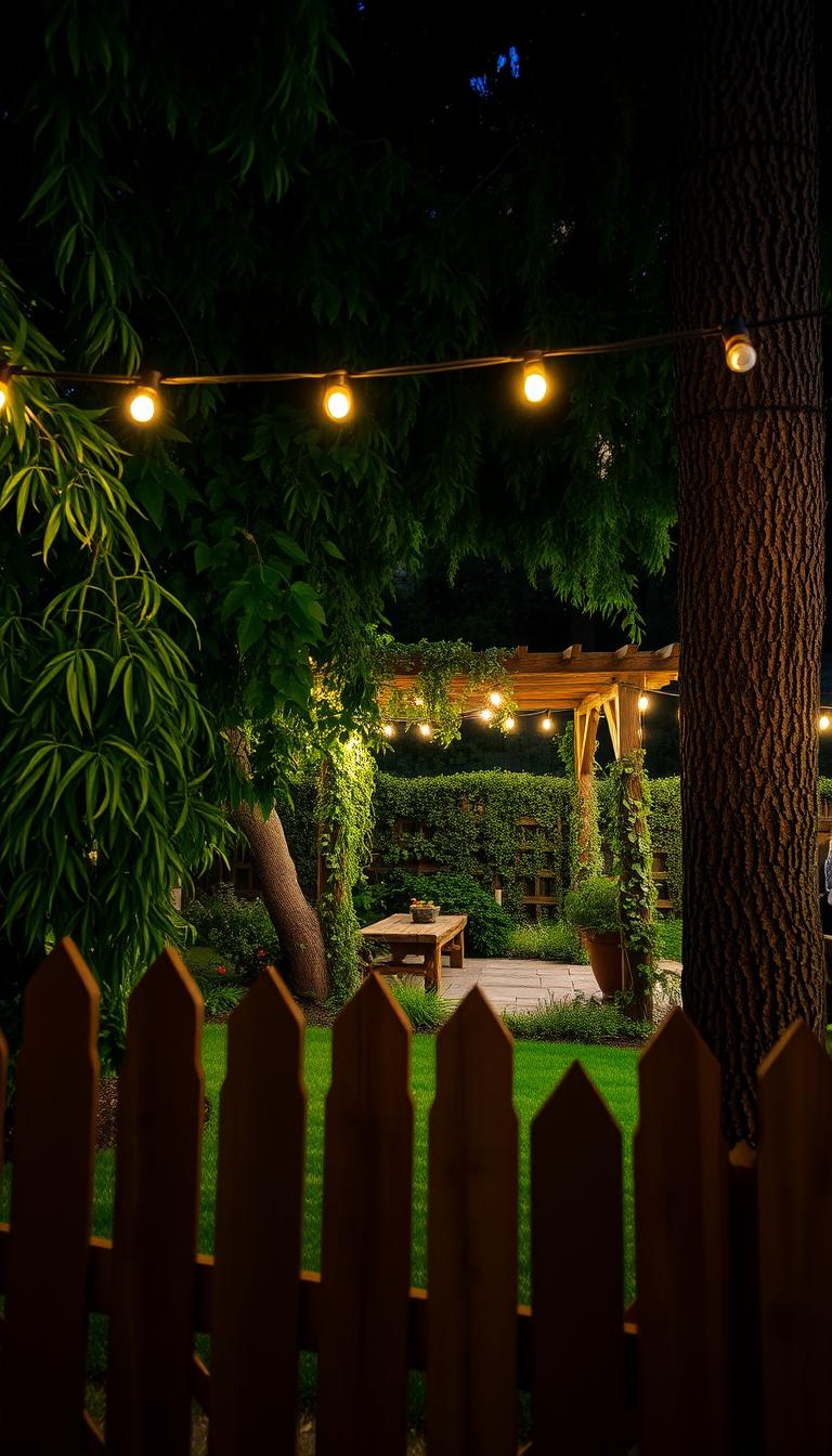 How to Add String Lights for a Magical Backyard Glow
