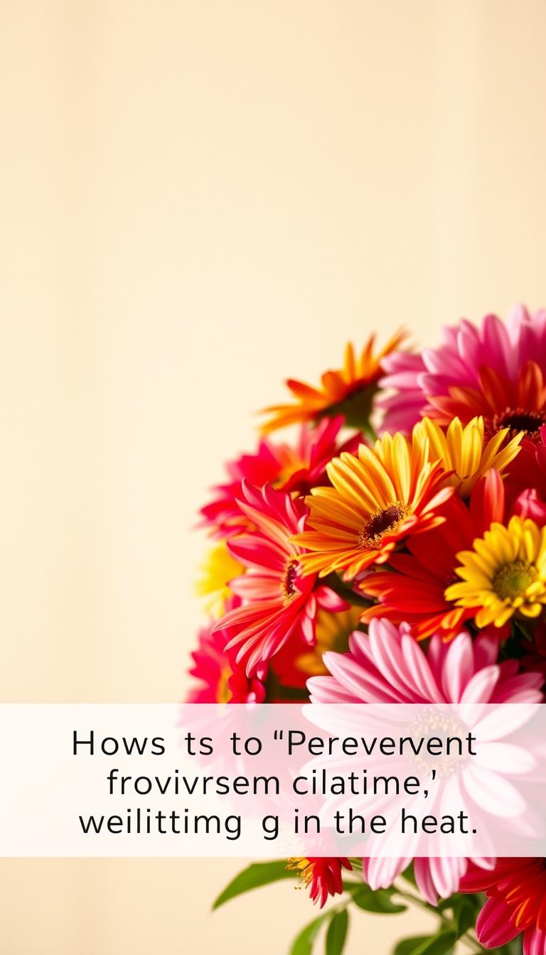 How to Prevent Flowers from Wilting in Heat