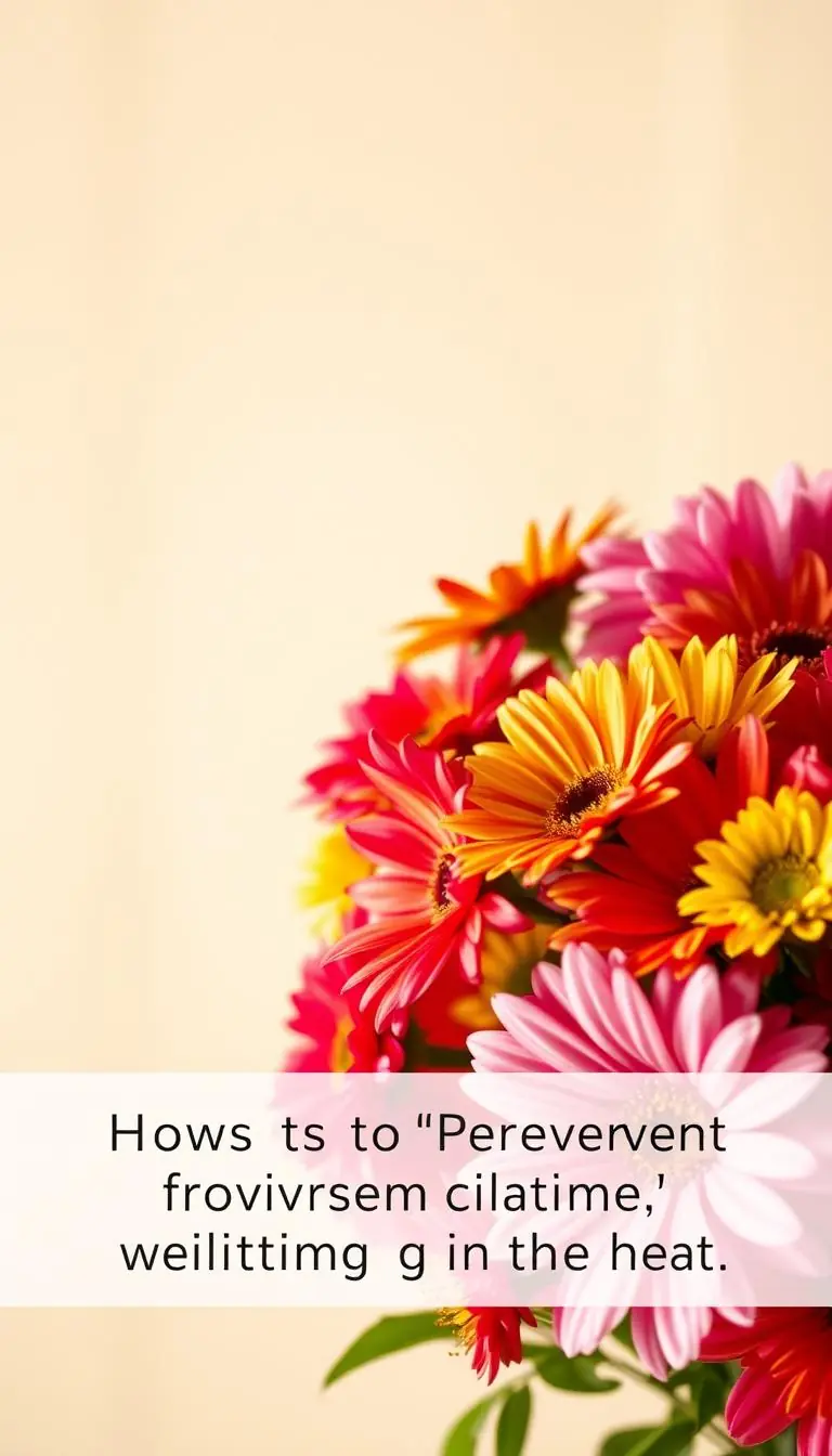 How to Prevent Flowers from Wilting in Heat